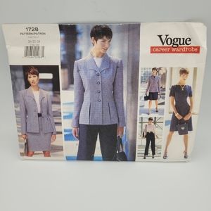 Uncut Vogue Career Wardrobe Sewing Pattern 1728 Vintage Limited Ed.
